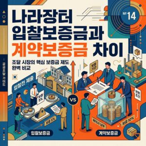나라장터 입찰보증금과 계약보증금 차이