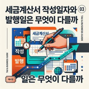 ai thumbnail poster 세금계산서 작성일자와 발행일은 무엇이 다를까 1786934564