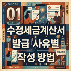 수정세금계산서 발급 사유별 작성 방법