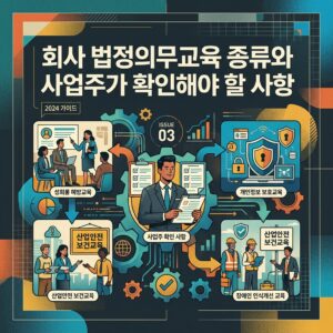 회사 법정의무교육 종류와 사업주가 확인해야 할 사항